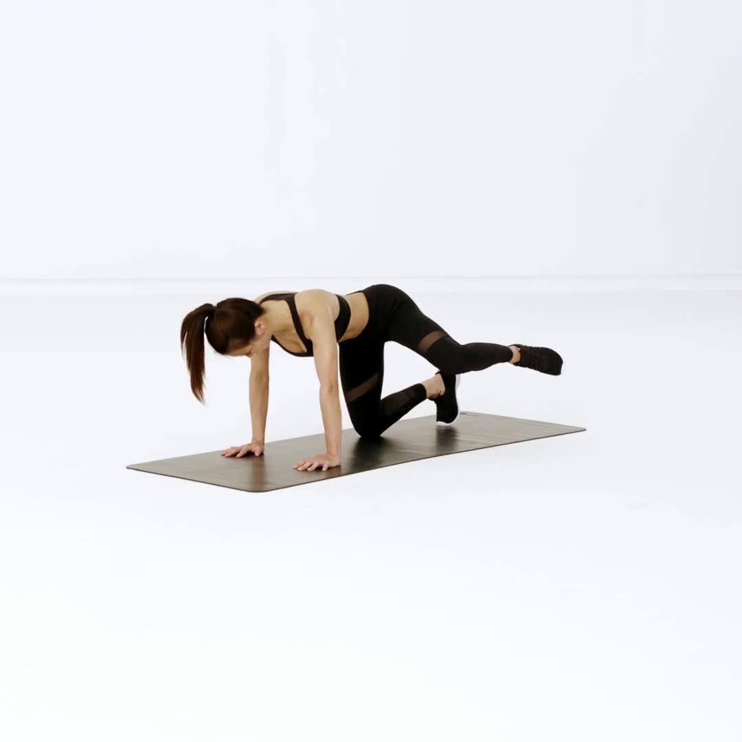 瑜伽四角跪姿体式图片